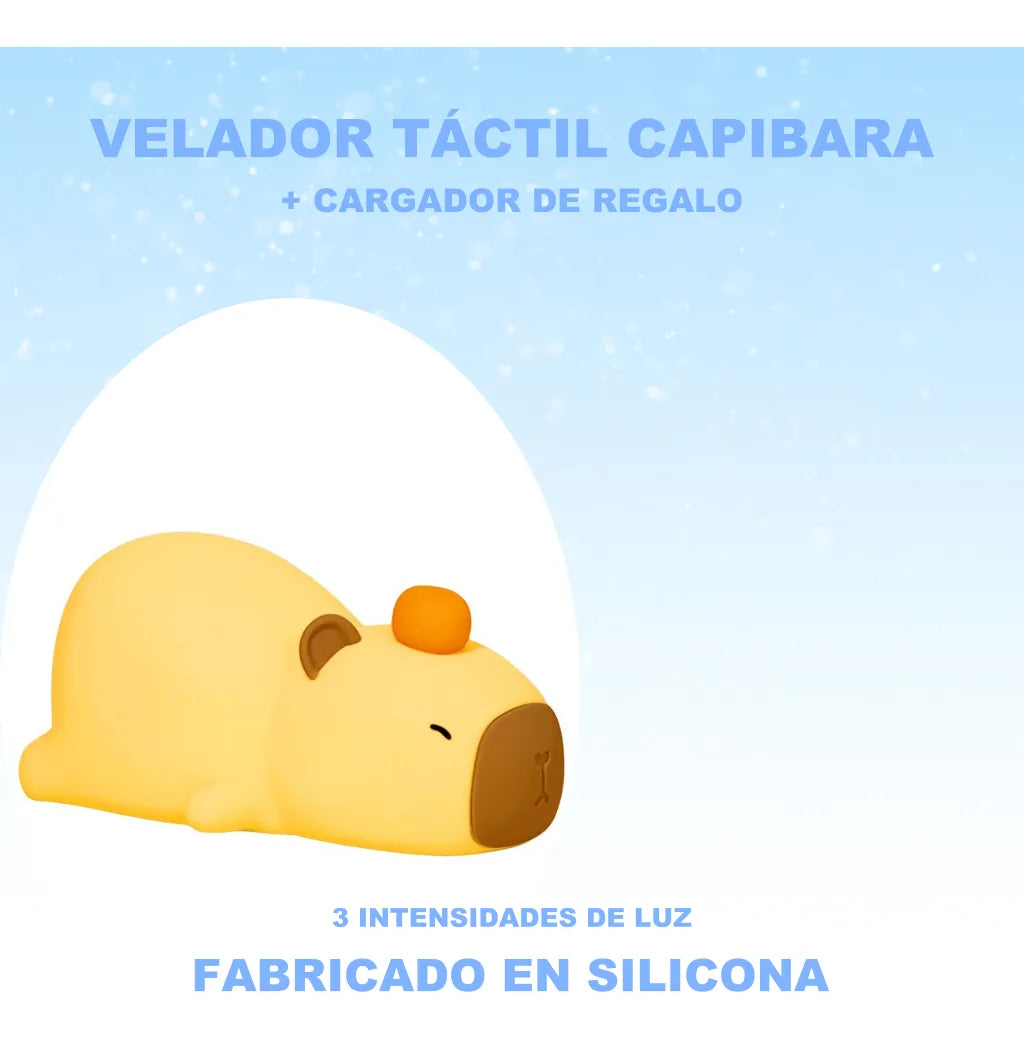 LÁMPARA CAPIBARA LED DE SILICONA