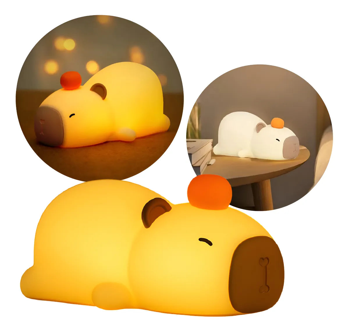 LÁMPARA CAPIBARA LED DE SILICONA