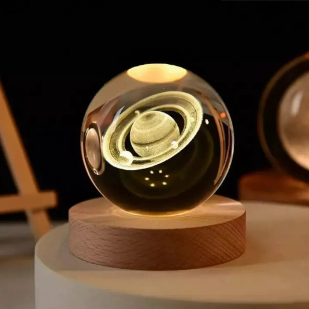 Esfera Magica Cristal 3d Led Luz De Noche