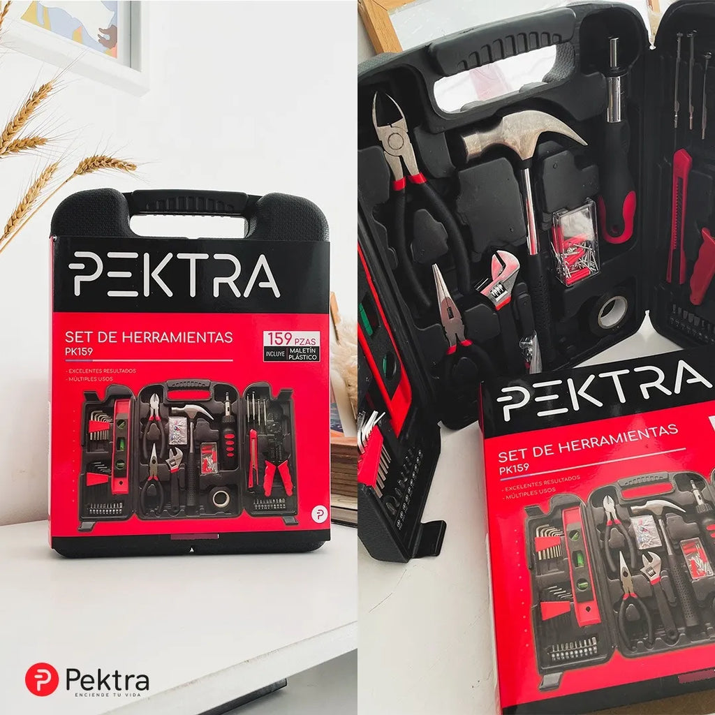 Set Caja De Herramientas Pektra 159 Piezas Con Maletin