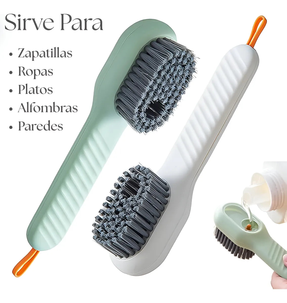 Cepillo con Deposito de Jabon